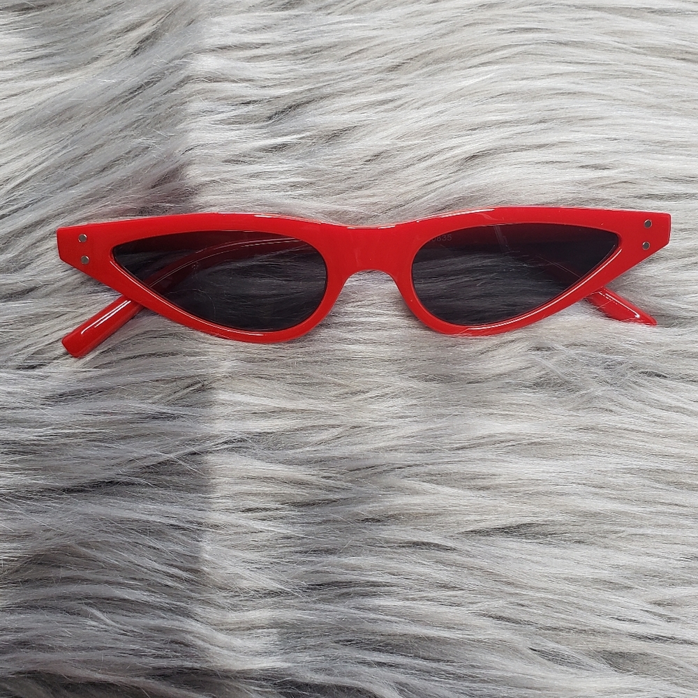 3/$15 Red sleek cat eye shades